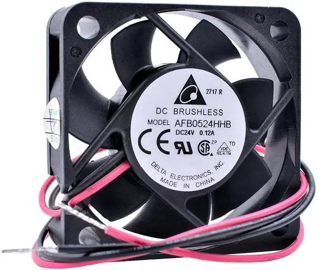 Alt view image 3 of 4 - AFB0524HHB 5cm 5015 50x50x15mm DC 24V 0.12A High-end inverter power supply cooling fan