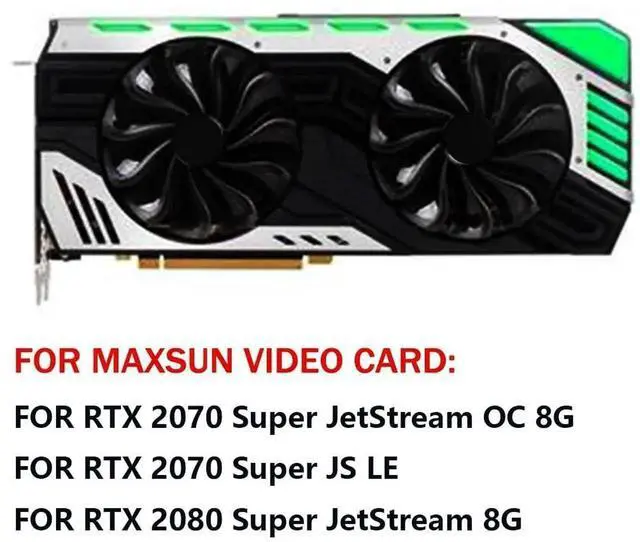 Alt view image 3 of 6 - Graphics Card Cooling Fans Suitable for MAXSUN RTX 2070 Super 2080 Super Jetstream Series Desktop GAA8S2U 95mm 12V 0.45A 4Pin Video Card Cooler Fans GPU Fan (Fan-A)