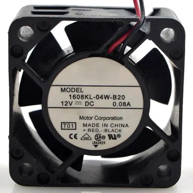 Main image of for 4cm 4020 12V 0.08A 1608KL-04W-B20 Two-Wire Silent Cooling Fan