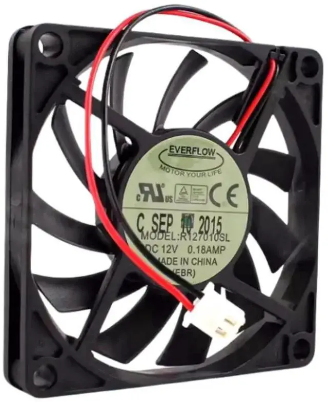 Alt view image 3 of 3 - for R127010SL 12V 0.18A 7010 70X70X10MM 7CM 2-Wire Cooling Fan