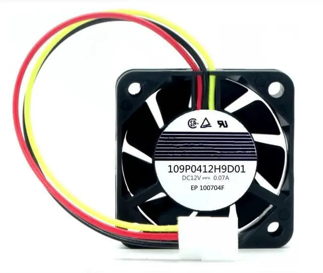 Main image of 109P0412H9D01 DC12V 0.07A 40X40X10mm 3-Wire Cooling Fan 4010mm