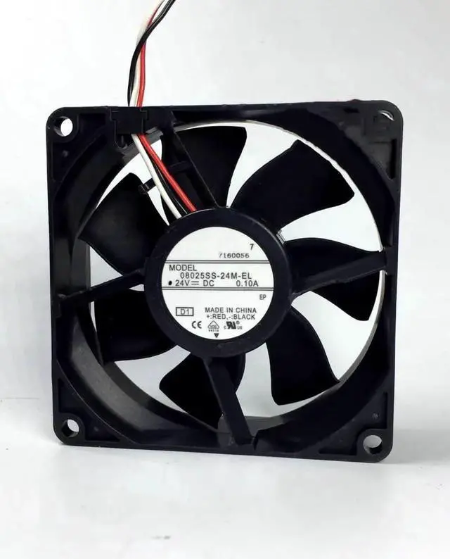 Main image of DC24V 0.10A 08025SS-24M-EL 8025 8cm 3-wire inverter cooling fan