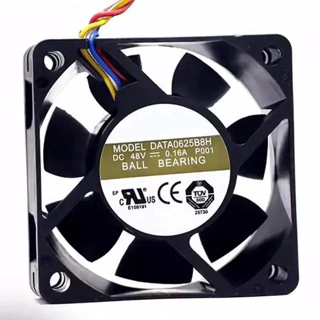 Main image of DC48V 0.16A DATA0625B8H 6025 6cm 4-wire double ball bearing inverter cooling fan