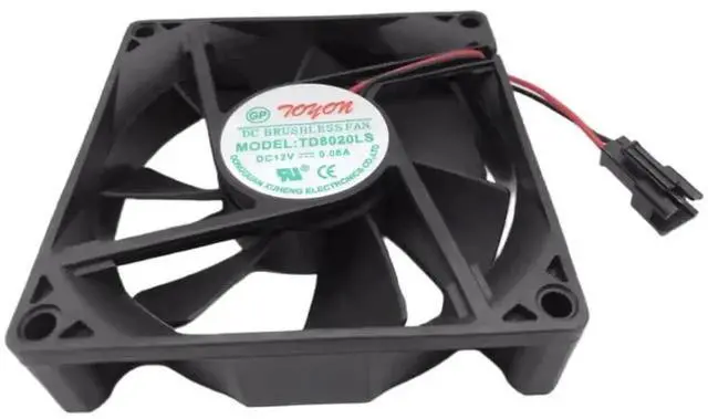 Alt view image 4 of 4 - for TD8020LS DC12V 0.08A 8CM 80X80X20MM Refrigerator Cooling Fan
