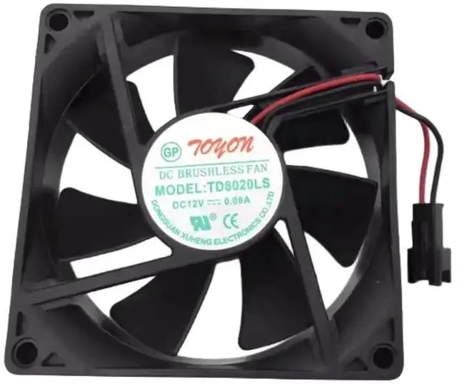 Main image of for TD8020LS DC12V 0.08A 8CM 80X80X20MM Refrigerator Cooling Fan