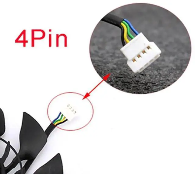 Alt view image 4 of 6 - Graphics Card Cooling Fans Suitable forASUS GTX 780 780TI 970 980 R9 280 280X 290 290X 390X Matrix Series Desktop FD10015H12S 95mm 12V 0.55A 5Pin Video Card Cooler Fans GPU Fan (Fan-B)
