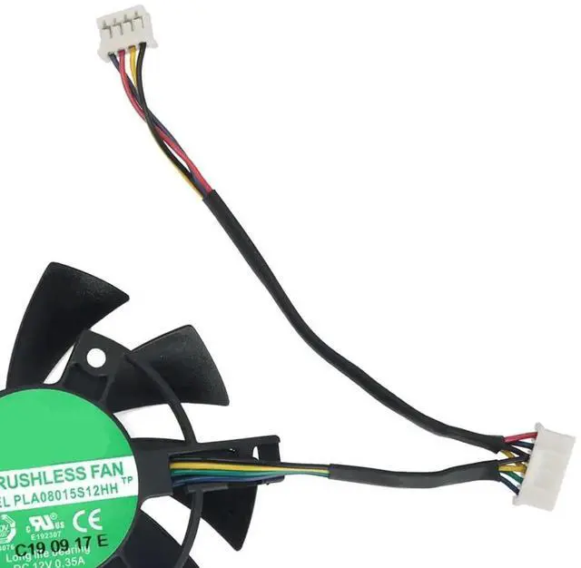 Alt view image 6 of 6 - Graphics Card Cooling Fans Replacement forASUS TUF3 TUF X3 RX 5700XT 5700 GTX 1660 1660S 1660TI Gaming Series PLA08015S12HH 75mm 12V 0.35A 7Pin Video Card Cooler Fans GPU Fan (Fan-B)