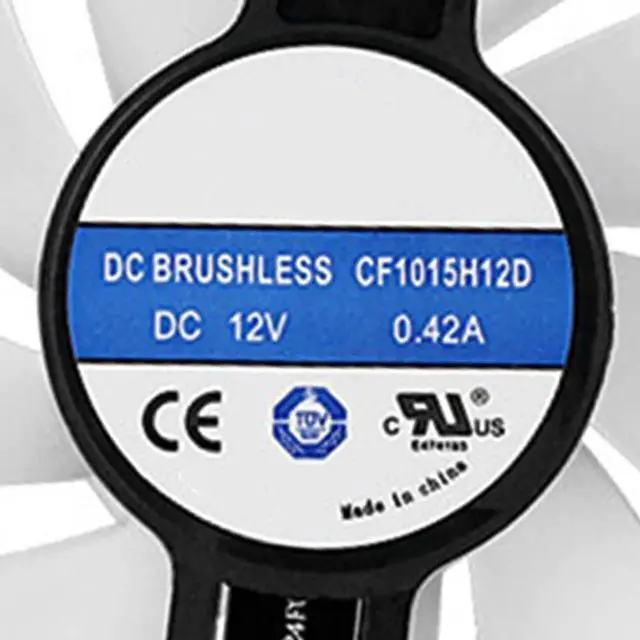 Alt view image 4 of 6 - Graphics Card LED Strip Cooling Fans Suitable forSapphire RX 590 580 570 480 470 Nitro/Nitro+ / Pulse Series Desktop CF1015H12D 95mm 12V 0.42A 4Pin Video Card Cooler Fans GPU Fan (Fan-A)