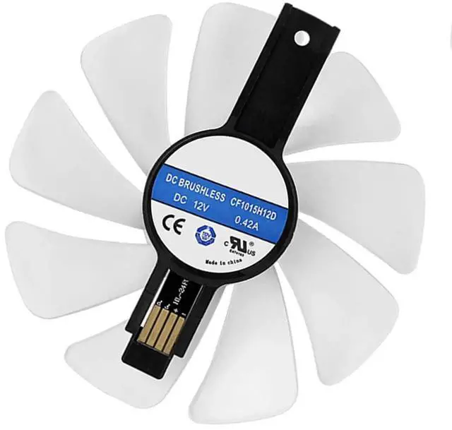 Main image of Graphics Card LED Strip Cooling Fans Suitable forSapphire RX 590 580 570 480 470 Nitro/Nitro+ / Pulse Series Desktop CF1015H12D 95mm 12V 0.42A 4Pin Video Card Cooler Fans GPU Fan (Fan-A)