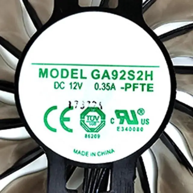 Alt view image 3 of 6 - Graphics Card Cooling Fans Suitable for MAXSUN PALIT EMTEK GTX 950 960 970 1060 Jetstream Series Desktop GA92S2H 85mm 12V 0.35A 4Pin Video Card Cooler Fans GPU Fan (Fan-A)