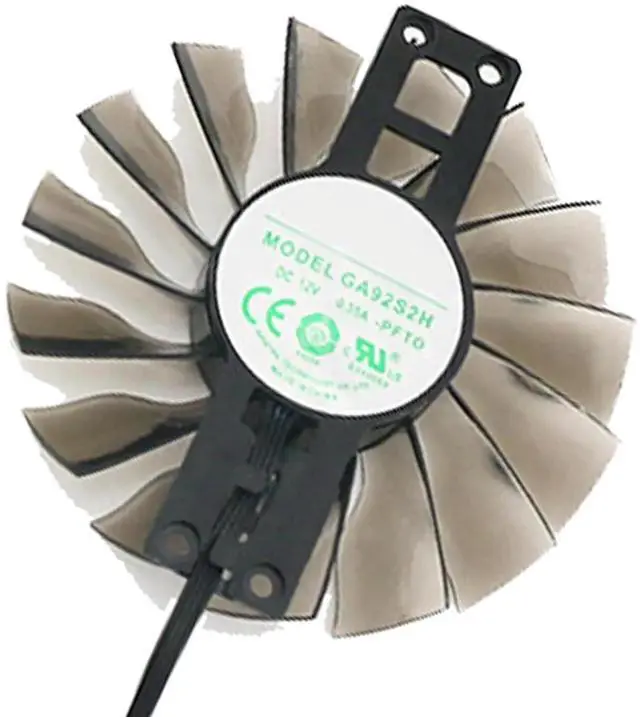 Main image of Graphics Card Cooling Fans Suitable for MAXSUN PALIT EMTEK GTX 950 960 970 1060 Jetstream Series Desktop GA92S2H 85mm 12V 0.35A 4Pin Video Card Cooler Fans GPU Fan (Fan-A)