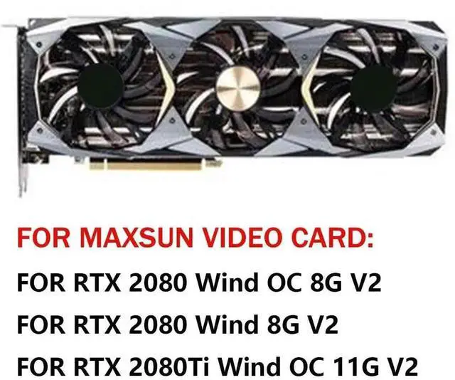 Alt view image 3 of 5 - Graphics Card Cooling Fans Suitable for MAXSUN RTX 2080 2080ti Wind OC V2 Series Desktop T129215SU 85mm 12V 0.50A 4Pin Video Card Cooler Fans GPU Fan (Fan-A)