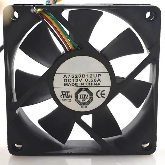 Main image of for 7520 SEI A7520B12UP 7520 DC12V 0.56A Four Wire Temperature Control and Speed Regulation Chassis Fan