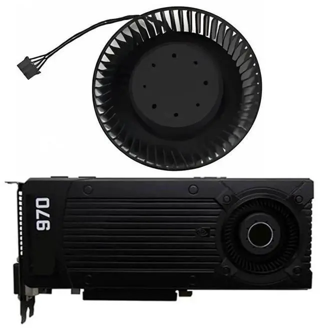 Alt view image 6 of 6 - Graphics Card Cooling Fans Replacement forZOTAC GTX 480 490 780 780TI 970 980 660Ti 670Ti 760 760Ti 770 950 960 Turbo Series BFB0712HF 66mm 12V 1.8A 4Pin Video Card Cooler Fans GPU Fan