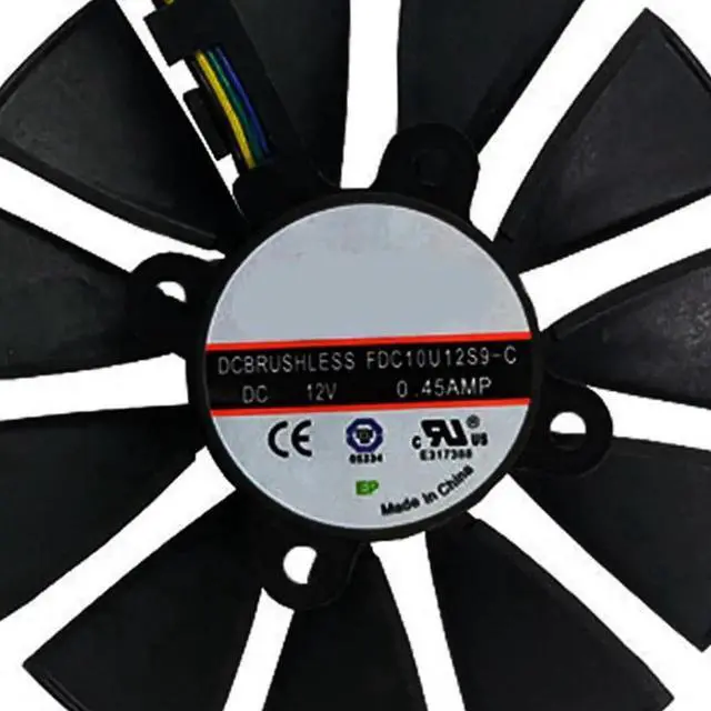 Alt view image 3 of 6 - Graphics Card Cooling Fans Suitable forASUS GTX 1070 1060 Gaming RX 470 560 570 580 P106 Series Desktop FDC10U12S9-C 87mm 12V 0.45A 4Pin Video Card Cooler Fans GPU Fan