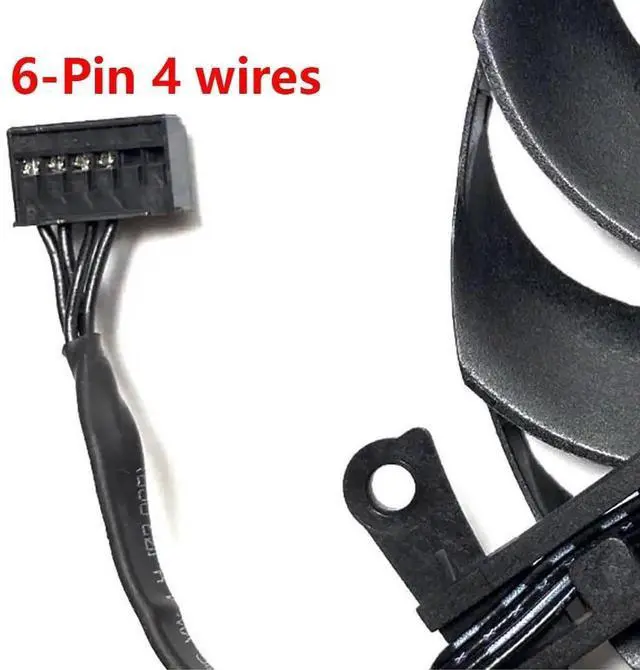 Alt view image 2 of 6 - Graphics Card Cooling Fans Suitable forASUS Phoenix PH GTX 1650 RTX 3050 3060 RX 6400 Series Desktop T129215BU 95mm 12V 0.5A 6 Pin 4 Wires Video Card Cooler Fans GPU Fan