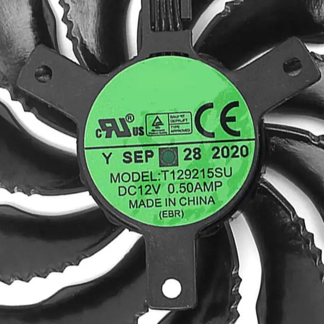 Alt view image 2 of 6 - Graphics Card Cooling Fans Suitable forGigabyte P106 GTX 1050 1050ti 1060 1070 1070Ti 960 RX 470 480 570 580 Gaming Series Desktop T129215SU 88mm 12V 0.50A 4Pin Video Card Cooler Fans GPU Fan (2PCS)