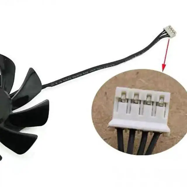 Alt view image 4 of 6 - Graphics Card Cooling Fans Suitable forSapphire RX 470D Gold OC RX 470D Platinum OC RX 570 Pulse ITX Series Desktop T129215SU 85mm 12V 0.5A 4Pin Video Card Cooler Fans GPU Fan