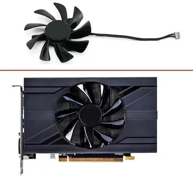 Alt view image 3 of 6 - Graphics Card Cooling Fans Suitable forSapphire RX 470D Gold OC RX 470D Platinum OC RX 570 Pulse ITX Series Desktop T129215SU 85mm 12V 0.5A 4Pin Video Card Cooler Fans GPU Fan