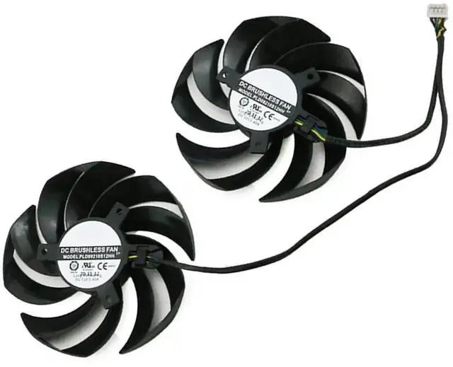 Main image of Graphics Card Cooling Fans Suitable forMSI RX 6800 6800XT 6900XT RTX 3060 3060TI 3070 3070TI 3080 3080TI 3090 Gaming X Trio Series Desktop PLD09210S12HH 90mm 0.40A 4Pin (Fan-A)