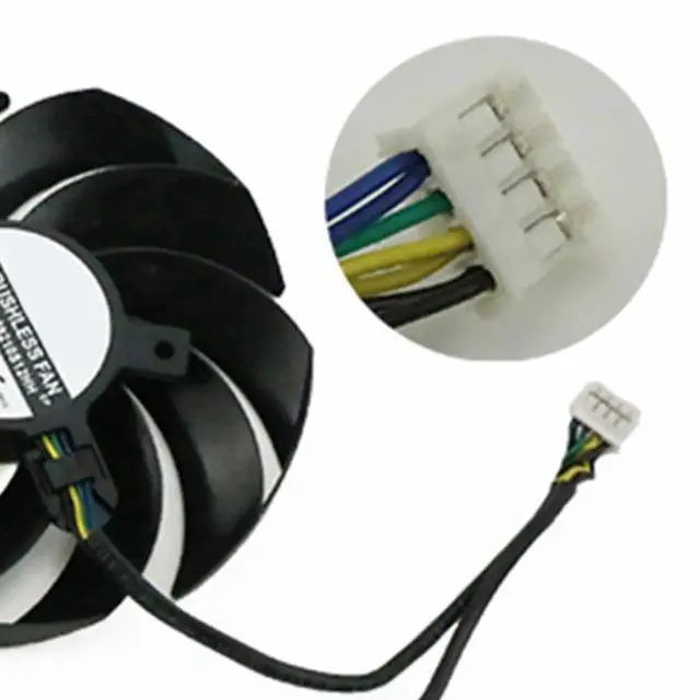 Alt view image 2 of 6 - Graphics Card Cooling Fans Suitable forMSI RX 6800 6800XT 6900XT RTX 3060 3060TI 3070 3070TI 3080 3080TI 3090 Gaming X Trio Series Desktop PLD09210S12HH 90mm 0.40A 4Pin (Fan-A)