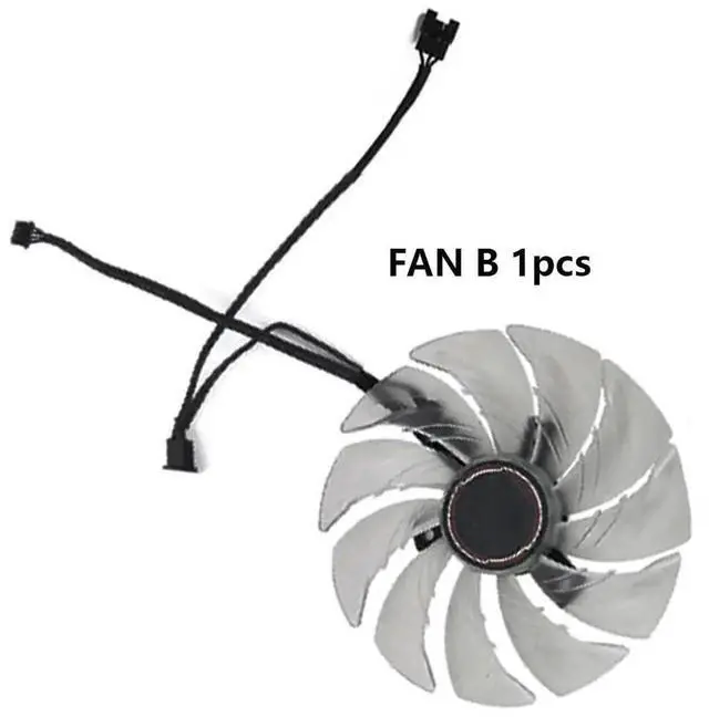 Alt view image 5 of 6 - Graphics Card Cooling Fans Suitable forASROCK RX 6600XT 6650XT 6700XT 6800 6800XT 6900XT 6950XT Phantom Gaming D OC Series Desktop FDC10H12S9-C 87mm 12V 0.35A 4Pin Video Card Cooler Fans (Fan-B)