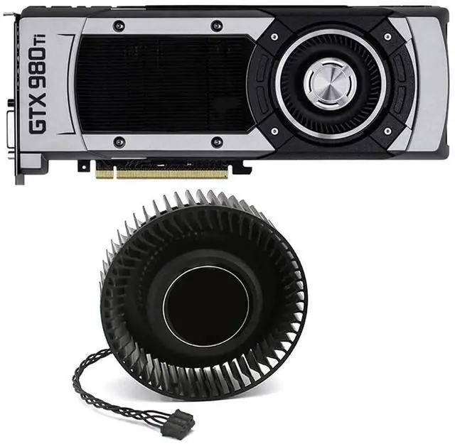 Alt view image 2 of 5 - Graphics Card Cooling Fans Suitable forGalax GeForce GTX 960 970 980 980TI Turbo Series Desktop BFB0712HF 66mm 12V 1.8A 4Pin Video Card Cooler Fans GPU Fan