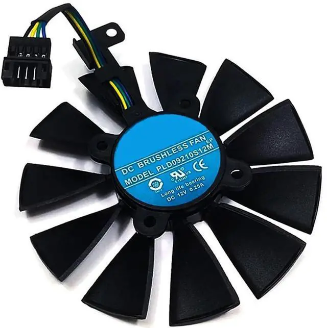 Main image of Graphics Card Cooling Fans Suitable forASUS ROG Strix RX VEGA64 VEGA56 RX 480 580 GTX 980TI 1060 1070 1070Ti 1080 1080Ti Series Desktop PLD09210S12HH 87mm 12V 0.40A 6Pin (Fan-B)