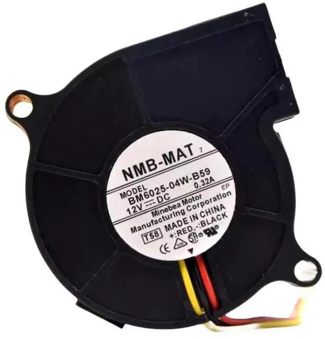 Main image of BM6025-04W-B59 12V 0.32A 6025 Cooling Fan 60X60X25MM 3-Wire