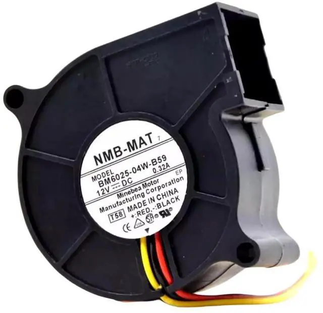 Alt view image 3 of 4 - BM6025-04W-B59 12V 0.32A 6025 Cooling Fan 60X60X25MM 3-Wire