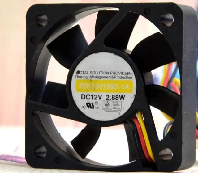 Alt view image 2 of 3 - for FD1250159B-1A 12V 2.88W 50X50X15MM 2-Wire Cooling Fan