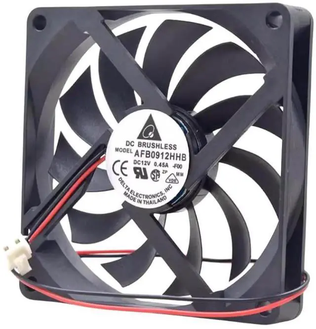 Alt view image 2 of 3 - AFB0912HHB 12V 0.45A 9015 Cooling Fan 90X90X15MM 2-Wire