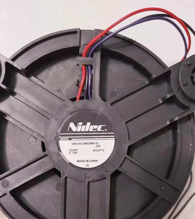 Alt view image 2 of 2 - GW12E12MS3MB-52 Fan GW12E12MS3MB-52 12VDC 0.13A Refrigeration Fan