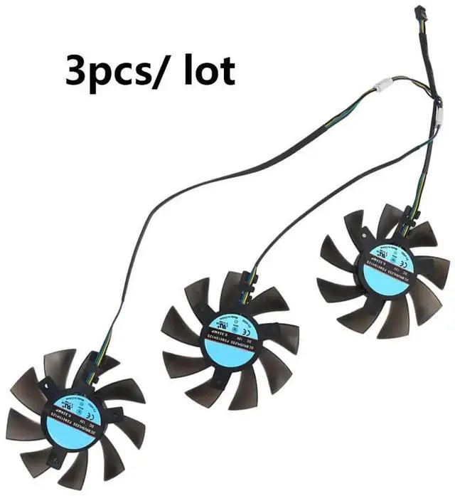 Alt view image 3 of 6 - Graphics Card Cooling Fans Suitable forforAMD Radeon VII Video Series Desktop FD8015H12S 75mm 12V 0.32A 4Pin Video Card Cooler Fans GPU Fan