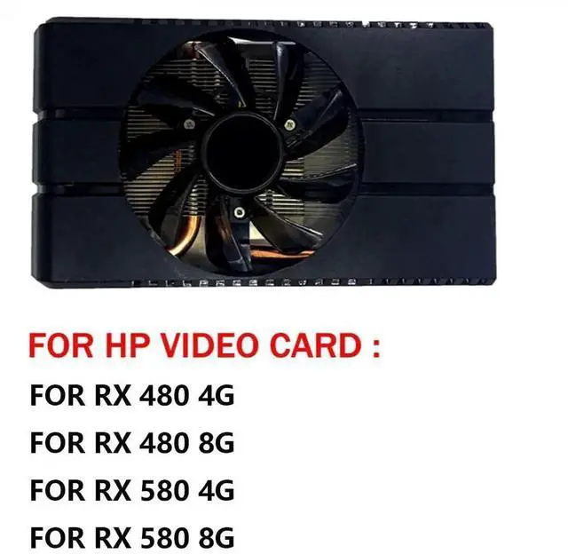 Alt view image 4 of 6 - Graphics Card Cooling Fans Suitable forHP RX 480 580 4G 8G Series Desktop FD9015U12D 85mm 12V 0.55A 4Pin Video Card Cooler Fans GPU Fan