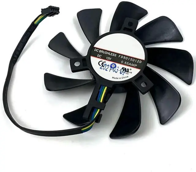 Main image of Graphics Card Cooling Fans Suitable forHP RX 480 580 4G 8G Series Desktop FD9015U12D 85mm 12V 0.55A 4Pin Video Card Cooler Fans GPU Fan