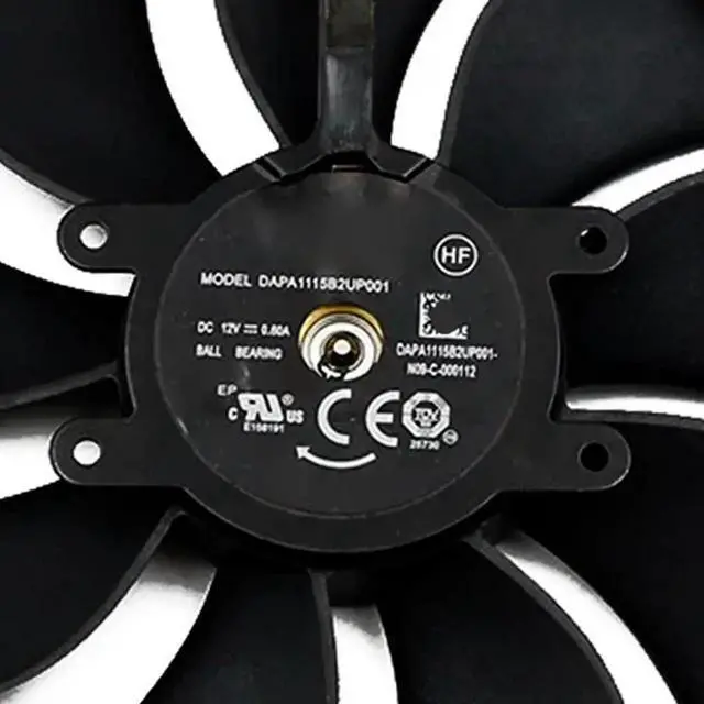 Alt view image 3 of 6 - Graphics Card Cooling Fans Suitable forNVIDIA GeForce RTX 3090 3090TI FE Founders Edition Series Desktop 110MM AFB1112HD-00 DAPA1115B2UP001 12V 0.6A 0.9A 6PIN Video Card Cooler Fans GPU Fan (Fan-A)