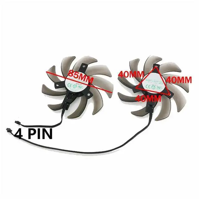 Alt view image 2 of 6 - Graphics Card Cooling Fans Suitable forPNY forPalit RTX 2060 2060S 2070 2080 2080TI Gaming PRO/Dual Series Desktop GA91S2U 85mm 12V 0.40A 4Pin Video Card Cooler Fans GPU Fan (Fan-B)
Graphics Card Cool