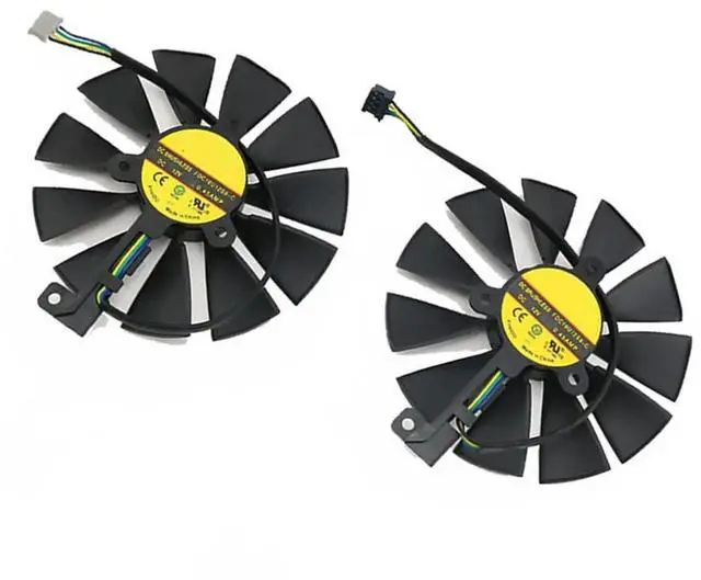 Main image of Graphics Card Cooling Fan Replacement forASUS Dual RTX 2060 2070 2080 2080Ti Gaming Series FDC10U12S9-C 87mm 12V 0.45A 4Pin Video Card Cooler Fans GPU Fan (2PCS)