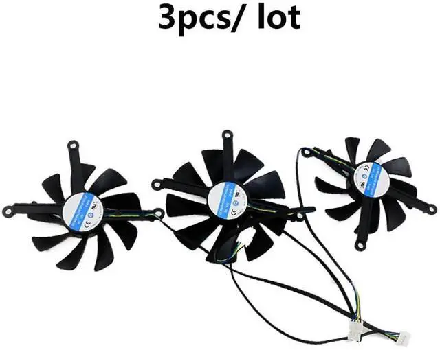 Main image of Graphics Card Cooling Fans Suitable forXFX Radeon RX 5700 5700XT 5600XT Thicc Series Desktop 85mm CF9015U12S CF1015U12S 12V 0.45A 4Pin Video Card Cooler Fans GPU Fan