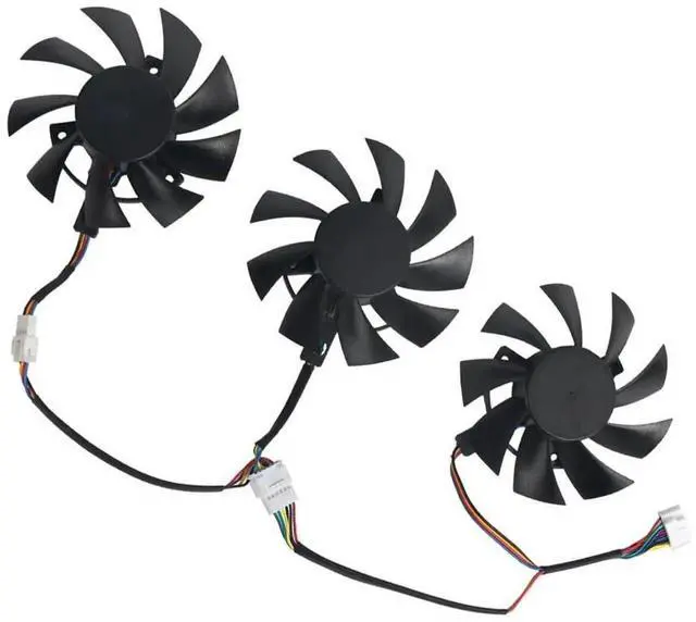 Alt view image 5 of 6 - Graphics Card Cooling Fans Replacement forASUS TUF3 TUF X3 RX 5700XT 5700 GTX 1660 1660S 1660TI Gaming Series 75mm PLA08015S12HH 12V 0.35A 7Pin Video Card Cooler Fans GPU Fan