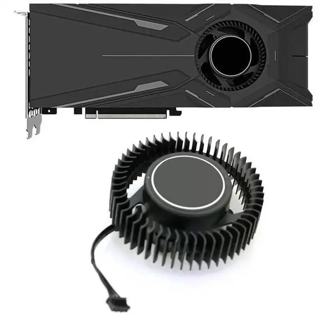 Alt view image 2 of 6 - Graphics Card Cooling Fans Suitable forGigabyte GTX 1080 1080Ti RTX 2080 2080Ti Turbo Series Desktop PLB07525B12HH 75mm 12V 1.2A 4Pin Video Card Cooler Fans GPU Fan