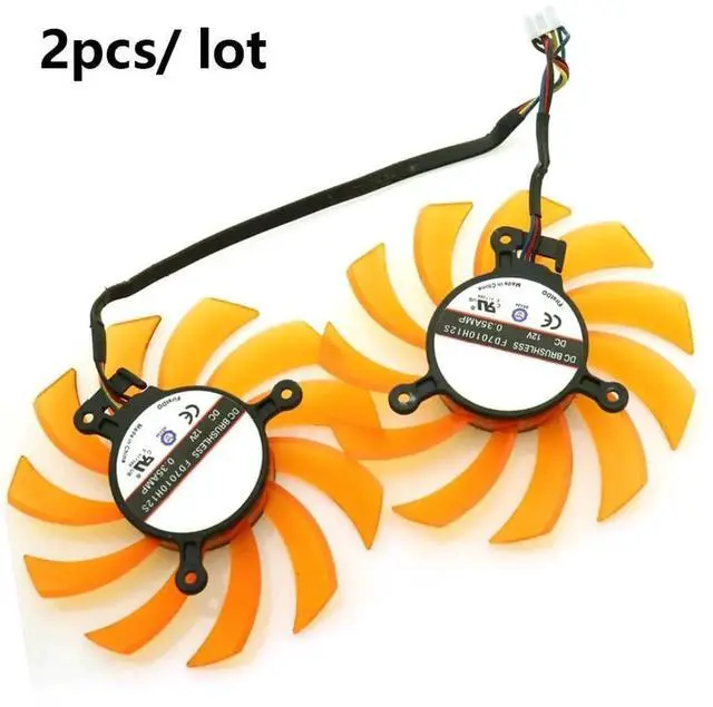 Alt view image 6 of 6 - Graphics Card Cooling Fans Suitable forZOTAC GTX 770 660ti 660 650ti 2GD5 HA HB Series Desktop FD7010H12S 75mm 12V 0.35A 4Pin Video Card Cooler Fans GPU Fan