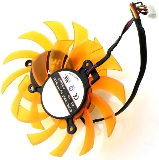 Main image of Graphics Card Cooling Fans Suitable forZOTAC GTX 770 660ti 660 650ti 2GD5 HA HB Series Desktop FD7010H12S 75mm 12V 0.35A 4Pin Video Card Cooler Fans GPU Fan
