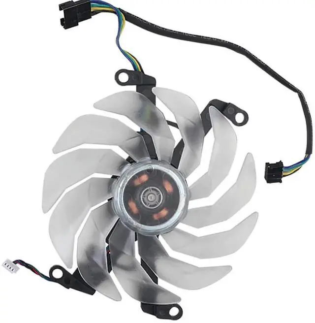 Alt view image 4 of 6 - Graphics Card Cooling Fans Suitable forGalax RTX 3060 3060TI 3070 3070TI 3080 3080TI 3090 SG Series Desktop 90mm 12V 0.45A 4Pin Video Card Cooler Fans GPU Fan (Fan-B)