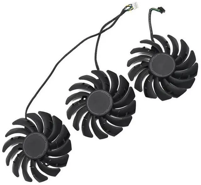 Alt view image 6 of 6 - Graphics Card Cooling Fans Suitable forMSI RTX 3060 3060Ti 3070 3070TI 3080 3080TI 3090 Ventus 3X Series Desktop PLD09210S12HH PLD09210B12HH 85mm 12V 0.40A 4Pin Video Card Cooler Fans GPU Fan