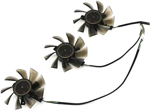 Alt view image 2 of 6 - Graphics Card Cooling Fans Suitable forforAMD forGigabyte forMSI forPowerColor forSapphire forXFX Radeon VII Series Desktop 75mm FD8015H12S 12V 0.32A 4Pin Video Card Cooler Fans GPU Fan
