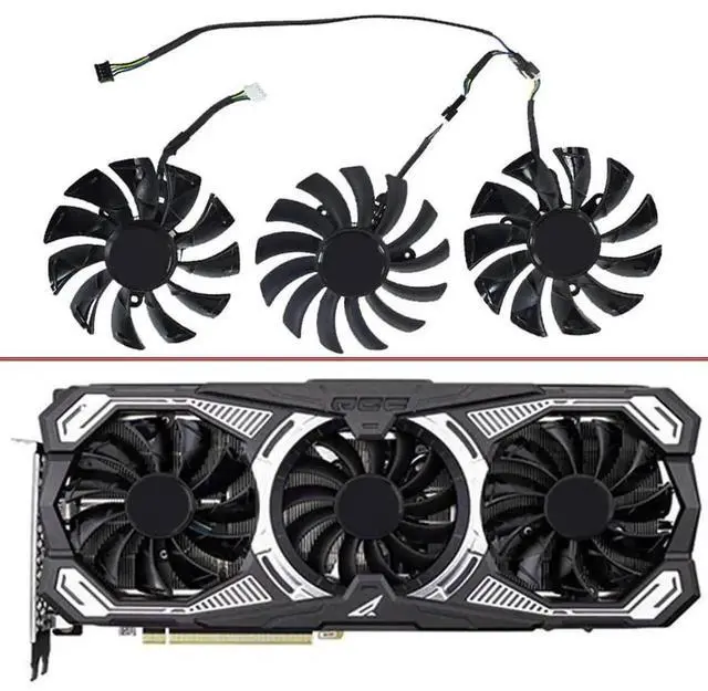 Alt view image 6 of 6 - Graphics Card Cooling Fans Suitable forZOTAC RTX 3060 3060ti 3070 3080 3080TI 3090 PGF GOC/Apocalypse OC Series Desktop 87mm GA92S2U 12V 0.46A 4Pin Video Card Cooler Fans GPU Fan