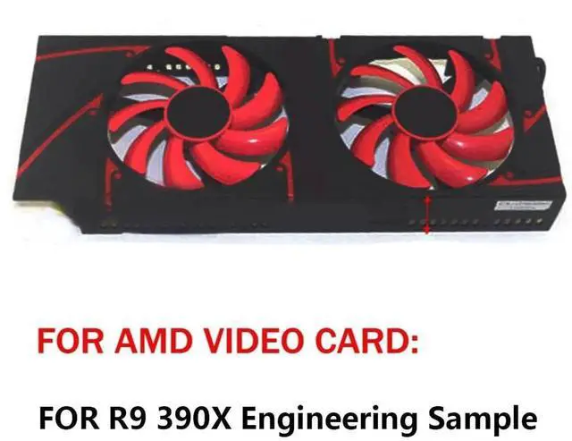 Alt view image 4 of 6 - Graphics Card Cooling Fans Suitable forforAMD Radeon R9 390X Engineering Sample Series Desktop FDC10U12D9-C 92mm 12V 0.45A 4Pin Video Card Cooler Fans GPU Fan