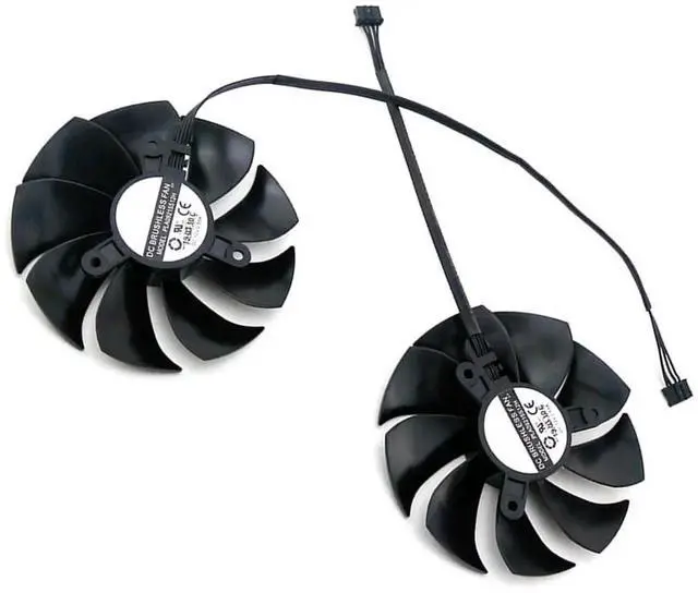 Alt view image 4 of 6 - Graphics Card Cooling Fans Suitable forEVGA RTX 2070 Super 2080 Super KO Gaming Series Desktop PLA09215S12H 85mm 12V 0.55A 4Pin Video Card Cooler Fans GPU Fan (2PCS)
